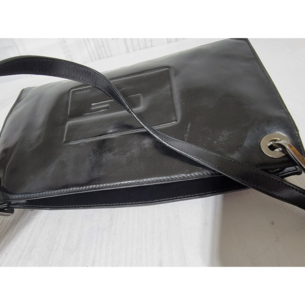 GUCCI Vintage G Square Tom Ford Era Shoulder Bag Black - Picture 13 of 15